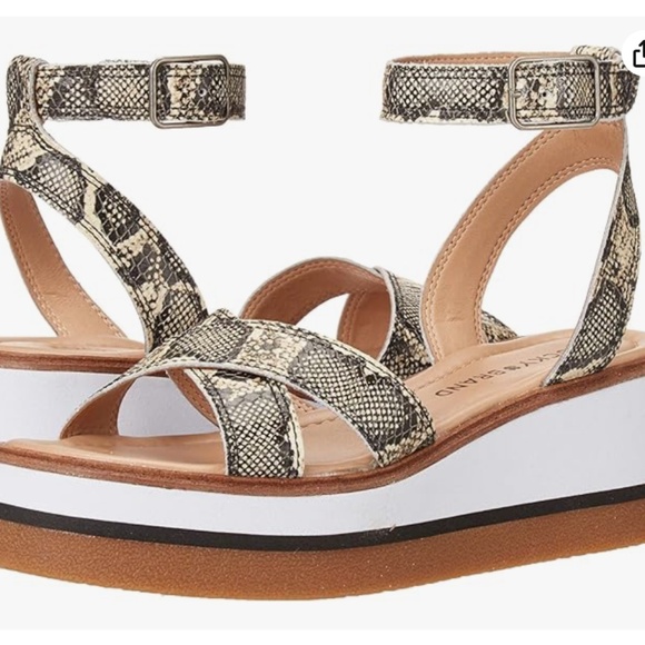 Lucky Brand Womens Tamri Leather Cushioned Platform Sandal Size 6.5 - Picture 3 of 14